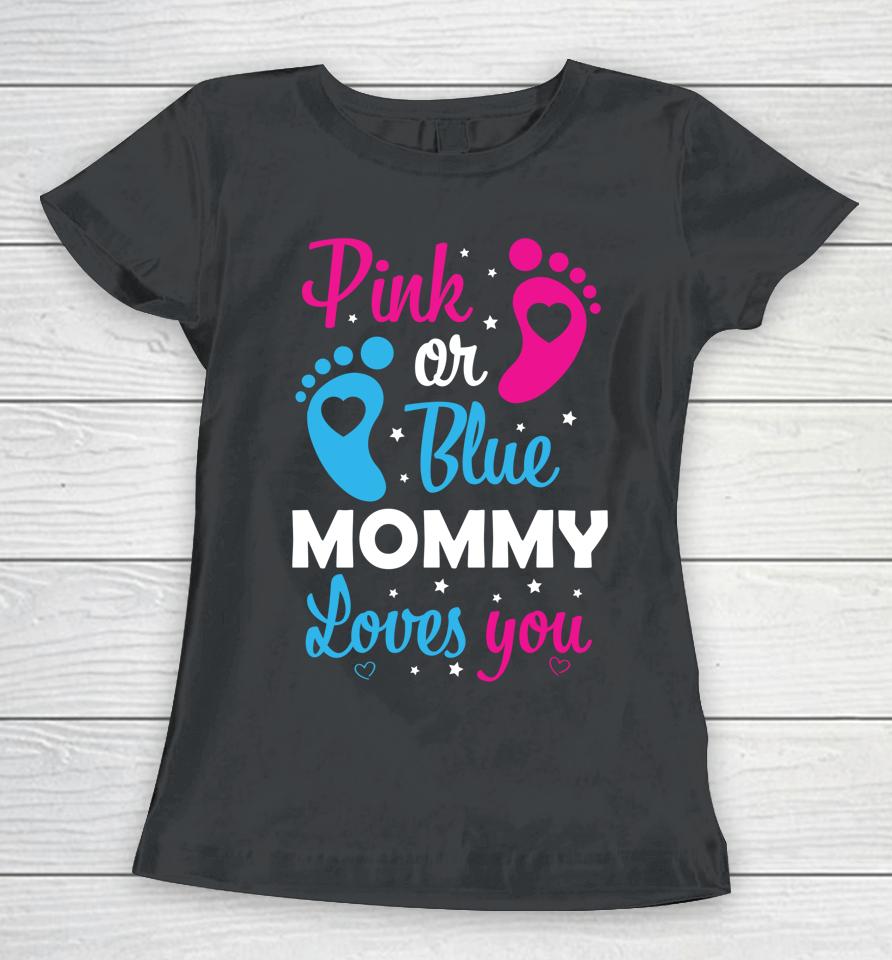 Gender Reveal Mom Mommy Family Women T-Shirt