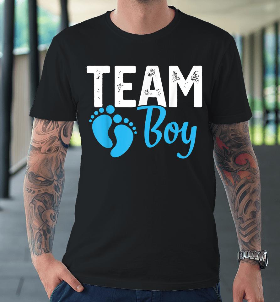 Gender Reveal Team Boy Blue Premium T-Shirt