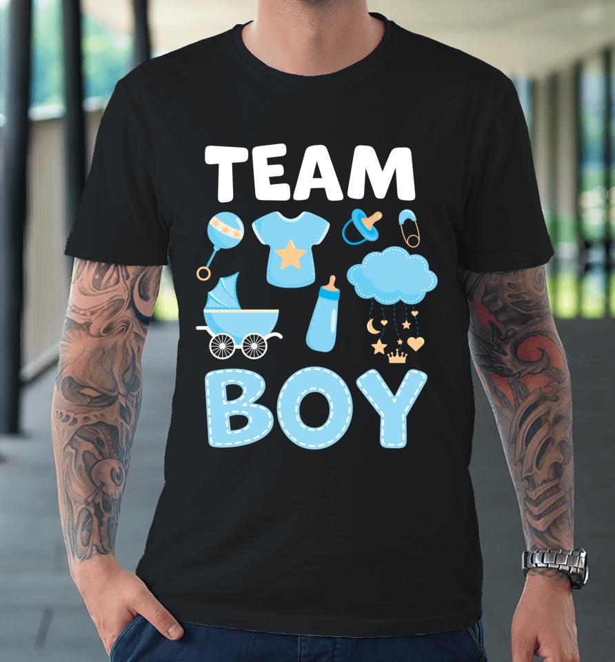 Gender Reveal Team Boy Blue Premium T-Shirt