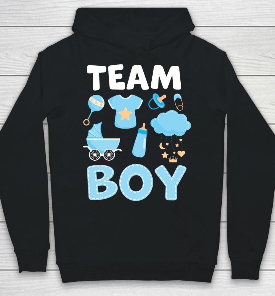 Gender Reveal Team Boy Blue Hoodie