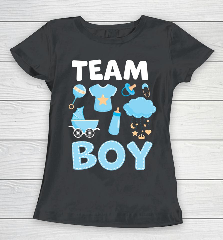 Gender Reveal Team Boy Blue Women T-Shirt