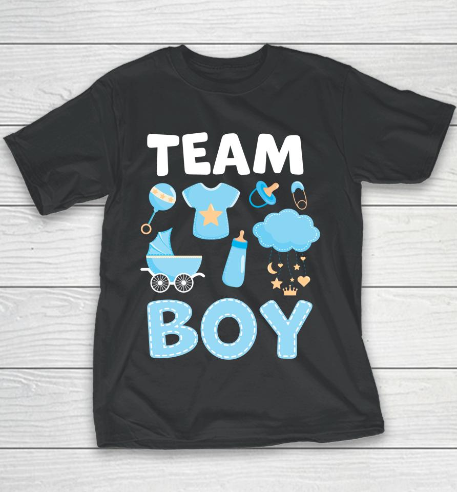 Gender Reveal Team Boy Blue Youth T-Shirt