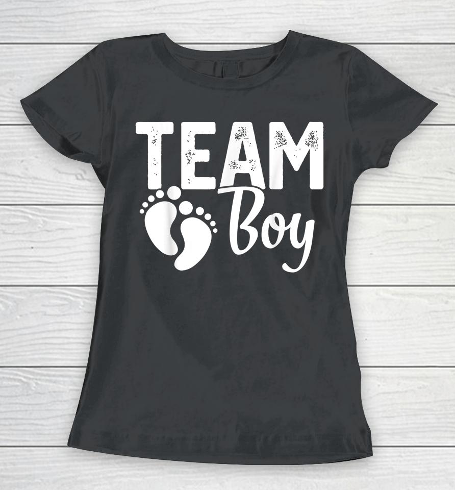 Gender Reveal Team Boy Women T-Shirt