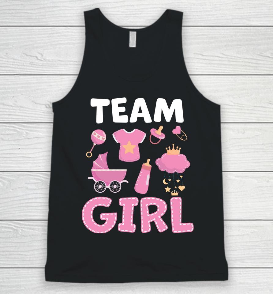 Gender Reveal Team Girl Pink Unisex Tank Top
