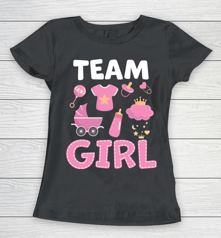 Gender Reveal Team Girl Pink Women T-Shirt