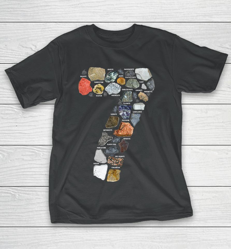 Geology 7 Years Old Rock Collecting 7Th Birthday T-Shirt