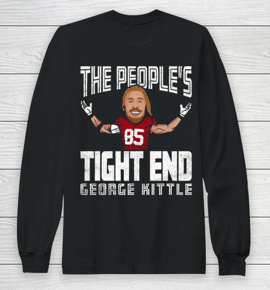 George Kittle Carton For San Francisco 49Ers Fans Long Sleeve T-Shirt