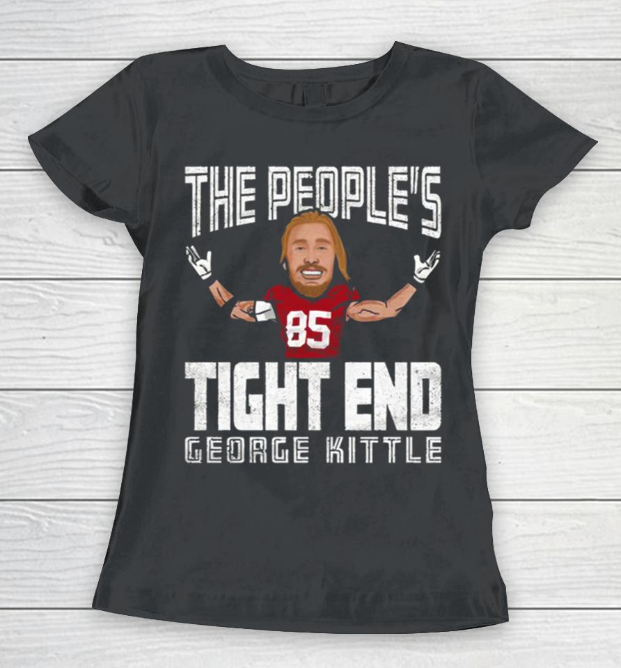 George Kittle Carton For San Francisco 49Ers Fans Women T-Shirt