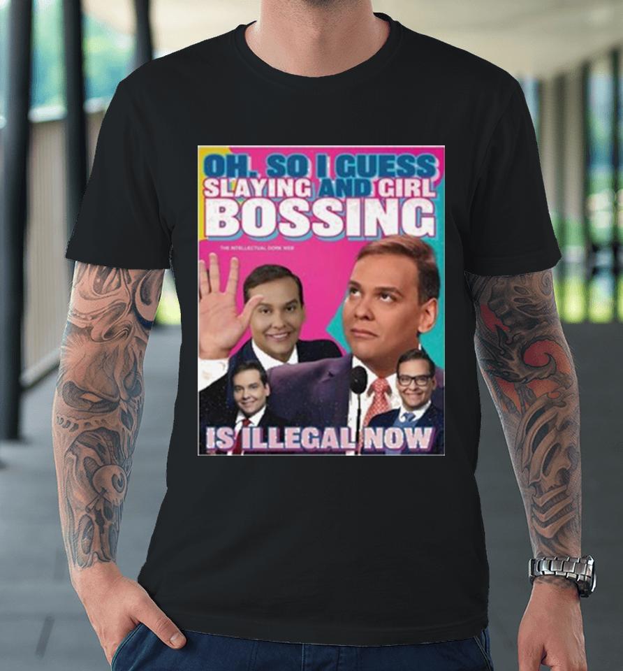 George Santos Oh So I Guess Slaying And Girlbossing Is Illegal Now Premium T-Shirt