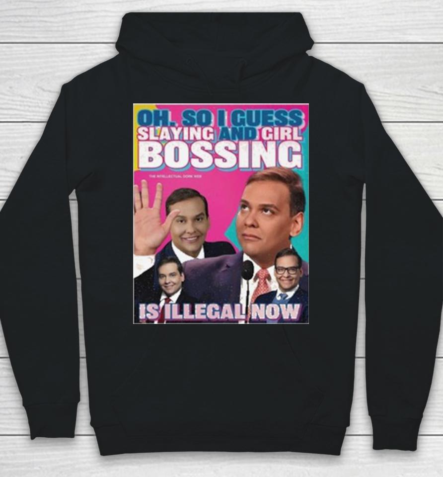 George Santos Oh So I Guess Slaying And Girlbossing Is Illegal Now Hoodie
