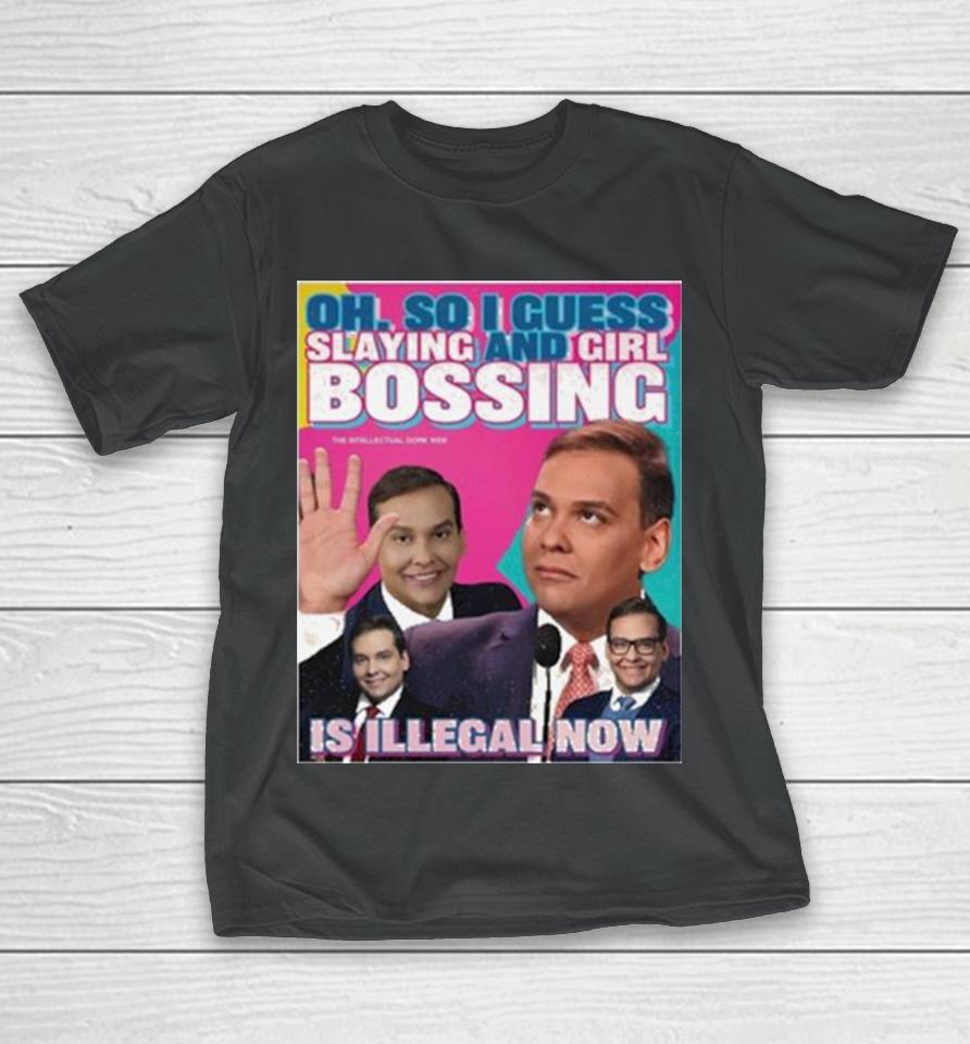 George Santos Oh So I Guess Slaying And Girlbossing Is Illegal Now T-Shirt