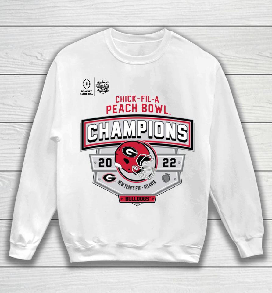 Georgia 2022 Chick-Fil-A Peach Bowl Champions Sweatshirt