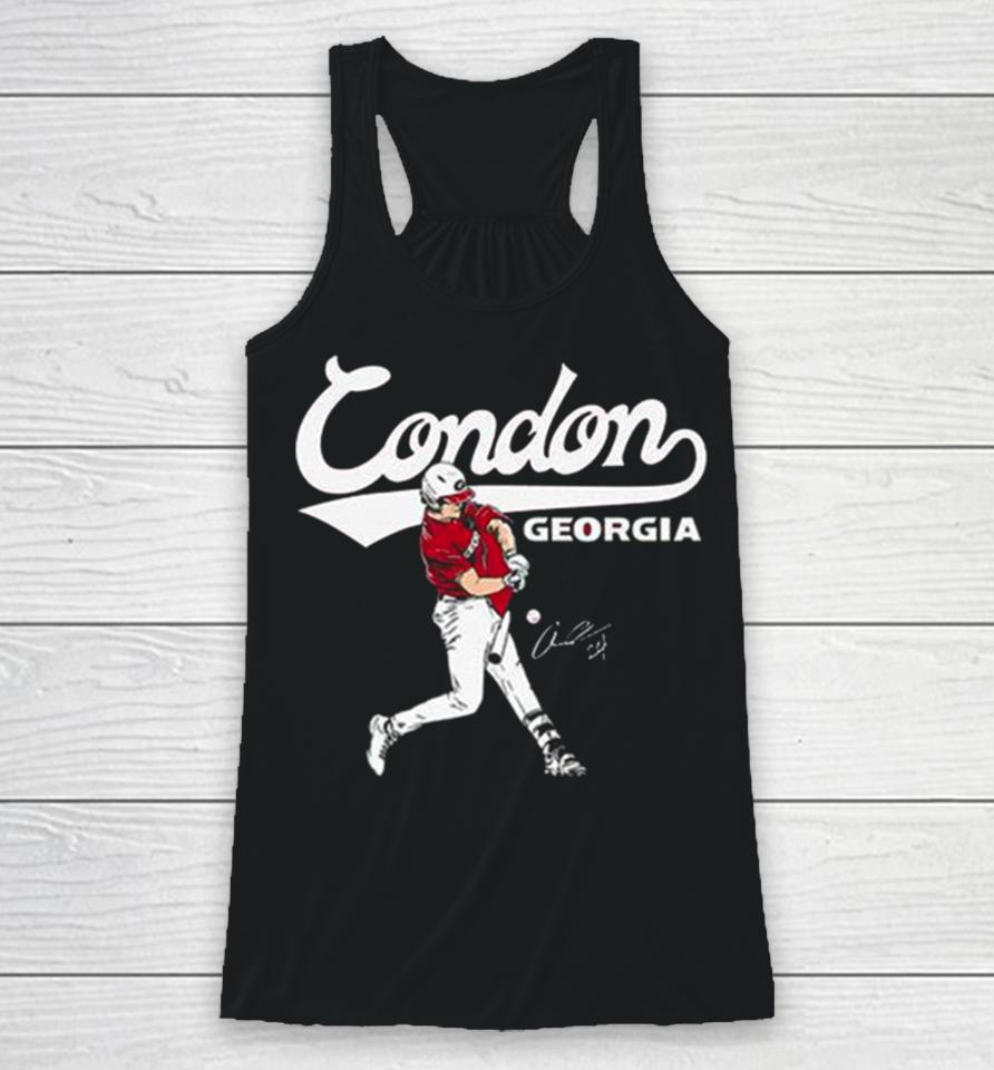 Georgia Baseball Charlie Condon Slugger Swing Signature 2024 Racerback Tank