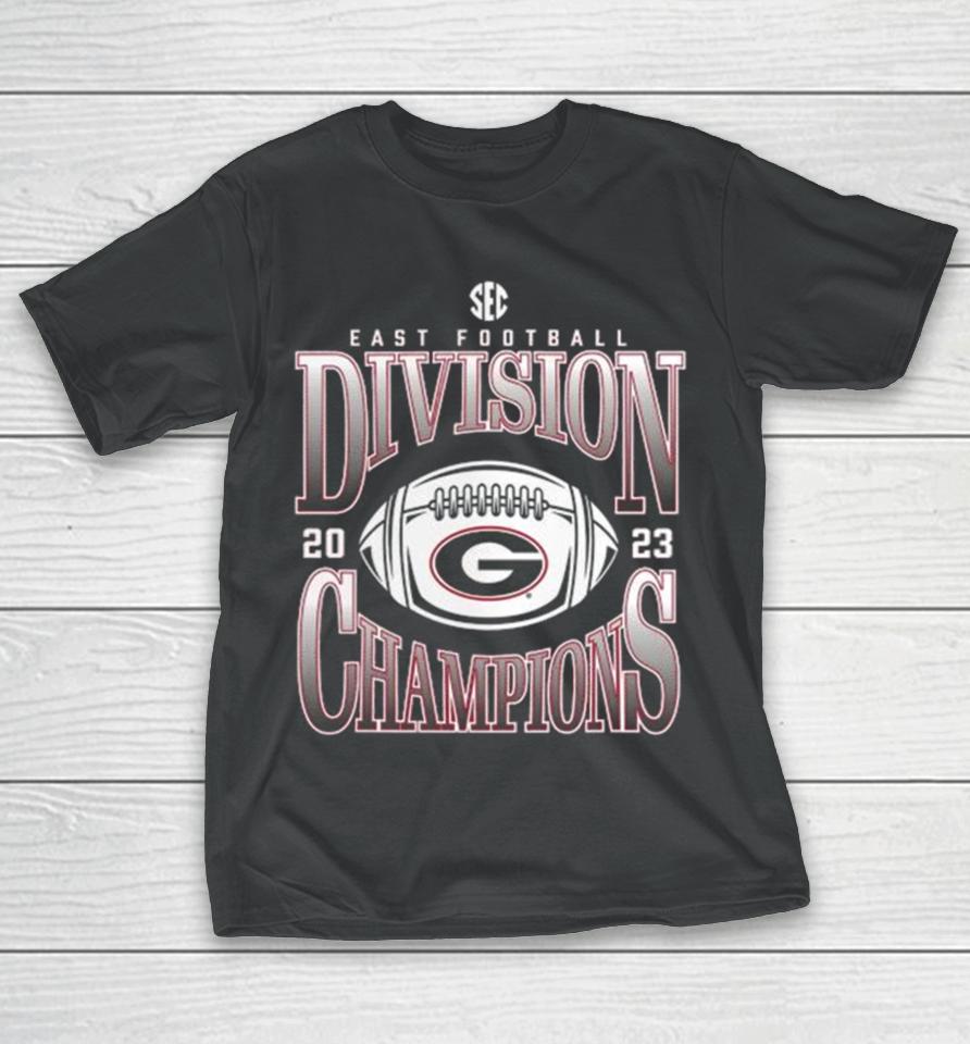 Georgia Bulldogs 2023 Sec East Football Division Champions T-Shirt