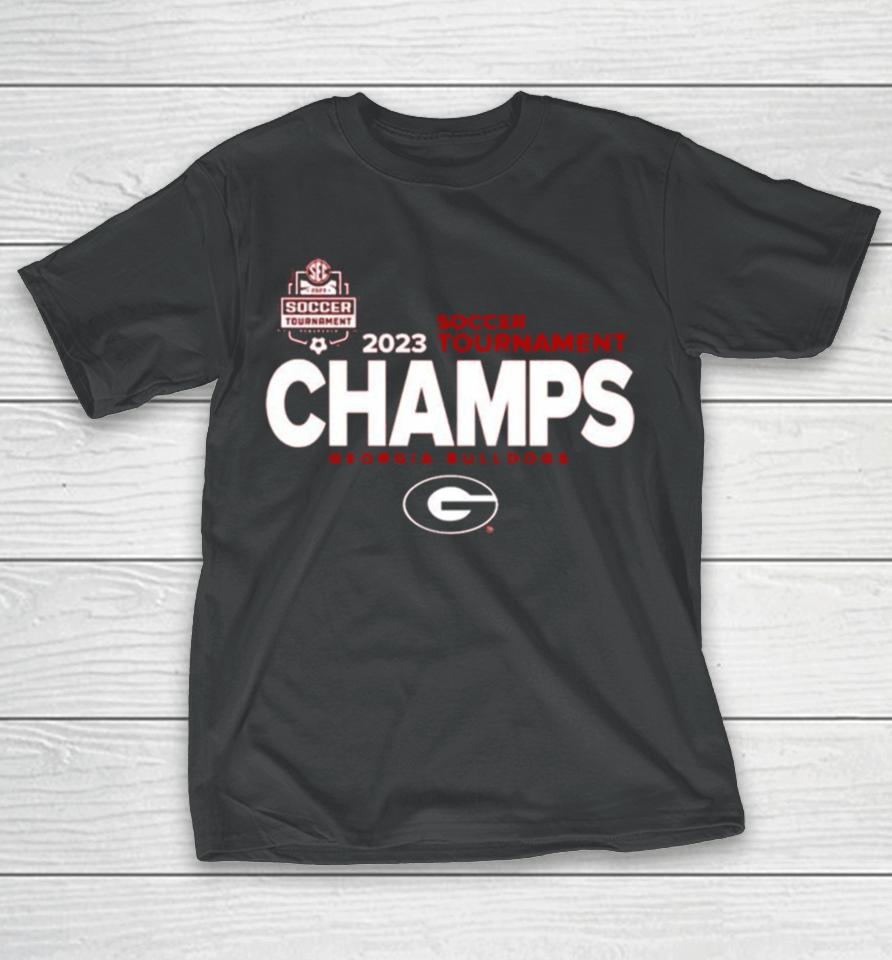 Georgia Bulldogs 2023 Soccer Tournament Champs T-Shirt