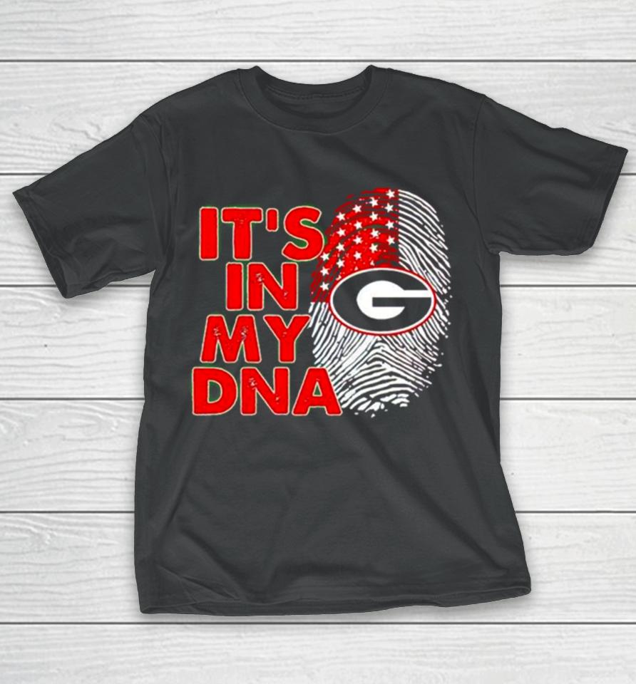 Georgia Bulldogs It’s In My Dna Fingerprint T-Shirt
