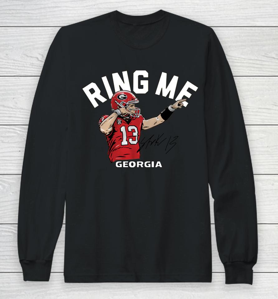 Georgia Bulldogs Stetson Bennett Iv Ring Me Long Sleeve T-Shirt