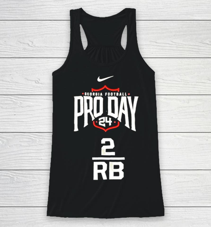 Georgia Football Pro Personalized Name And Number Racerback Tank