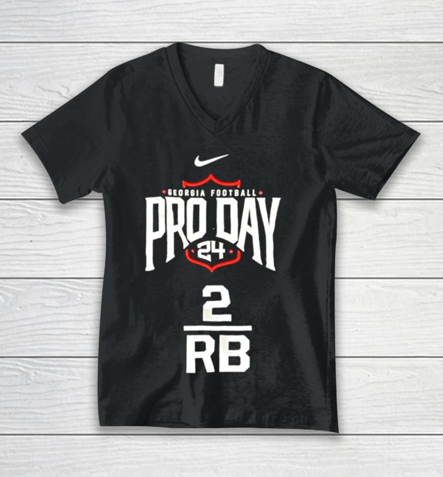 Georgia Football Pro Personalized Name And Number Unisex V-Neck T-Shirt