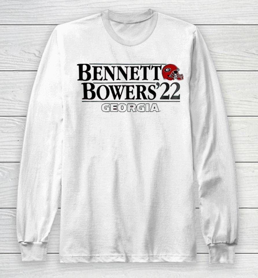 Georgia Football Stetson Bennett Iv-Brock Bowers ‘22 Long Sleeve T-Shirt