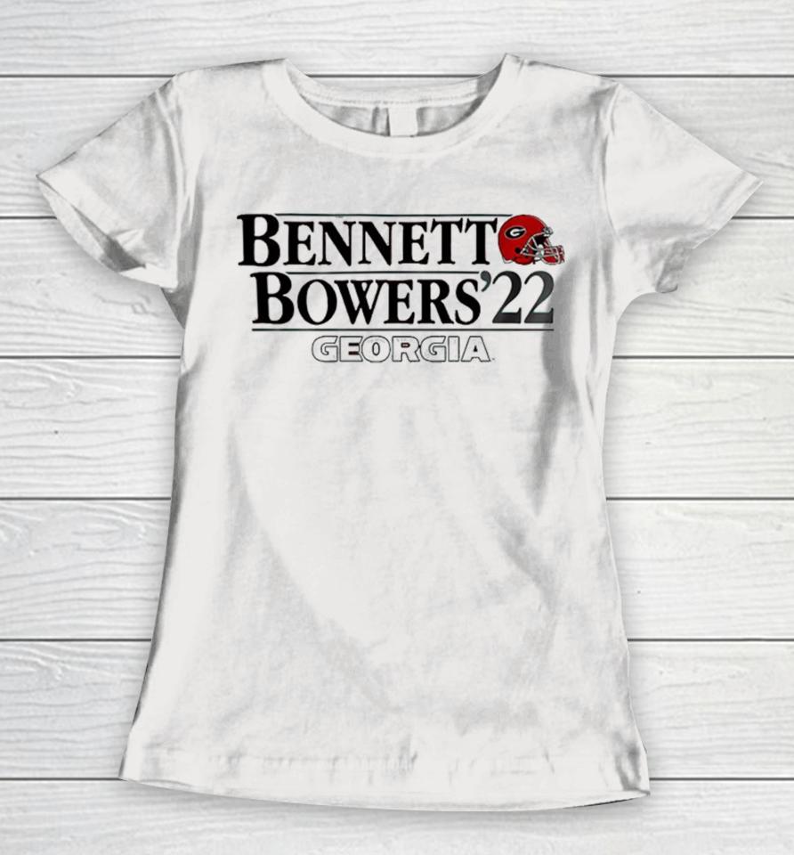 Georgia Football Stetson Bennett Iv-Brock Bowers ‘22 Women T-Shirt