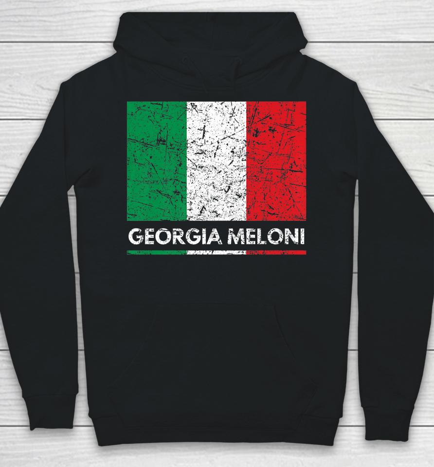 Georgia Meloni Italian Hero Flag Hoodie