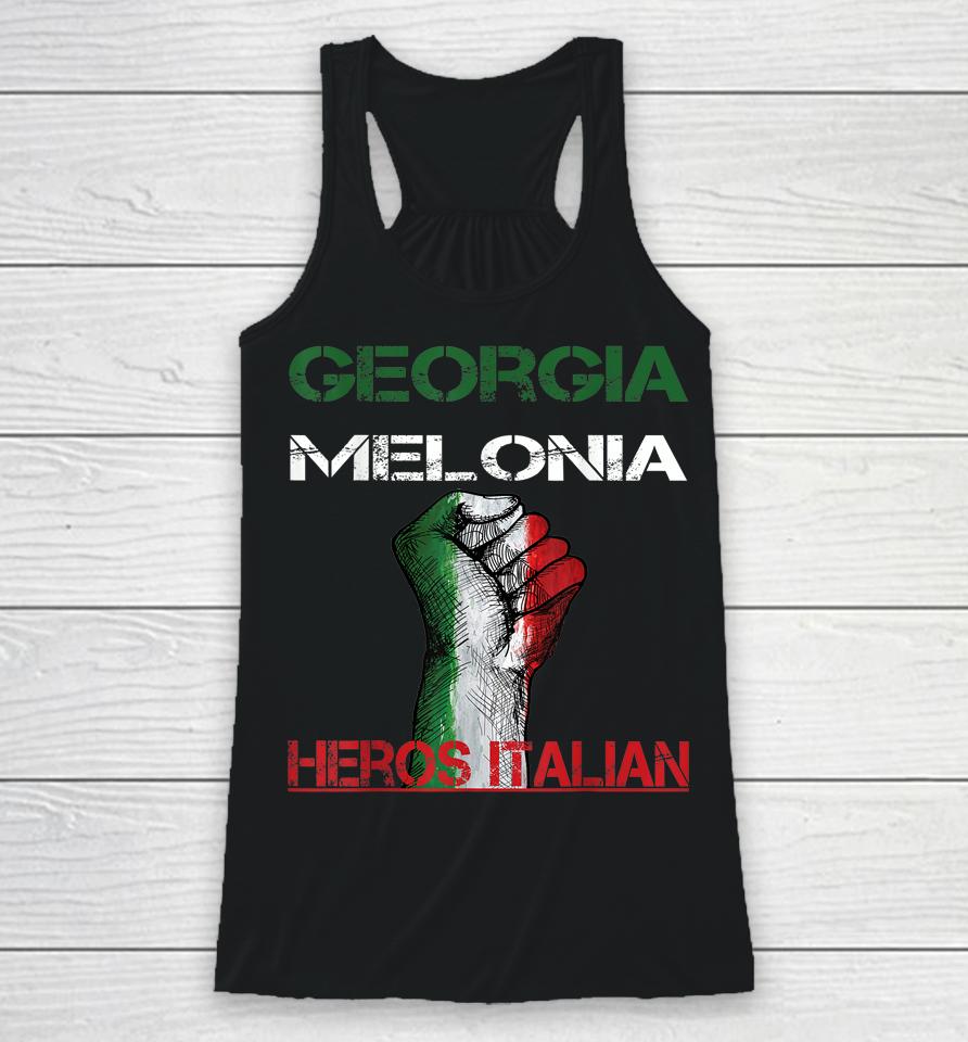 Georgia Meloni Italian Hero Racerback Tank