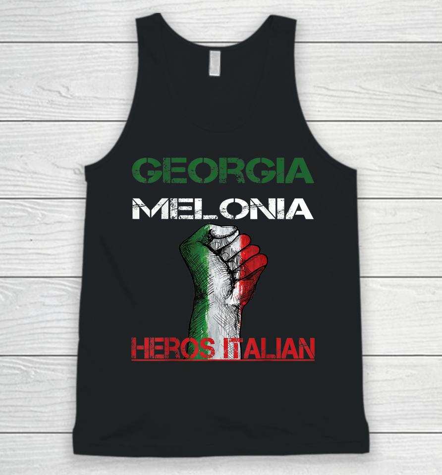 Georgia Meloni Italian Hero Unisex Tank Top