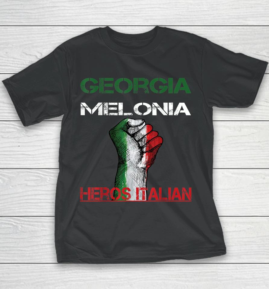 Georgia Meloni Italian Hero Youth T-Shirt