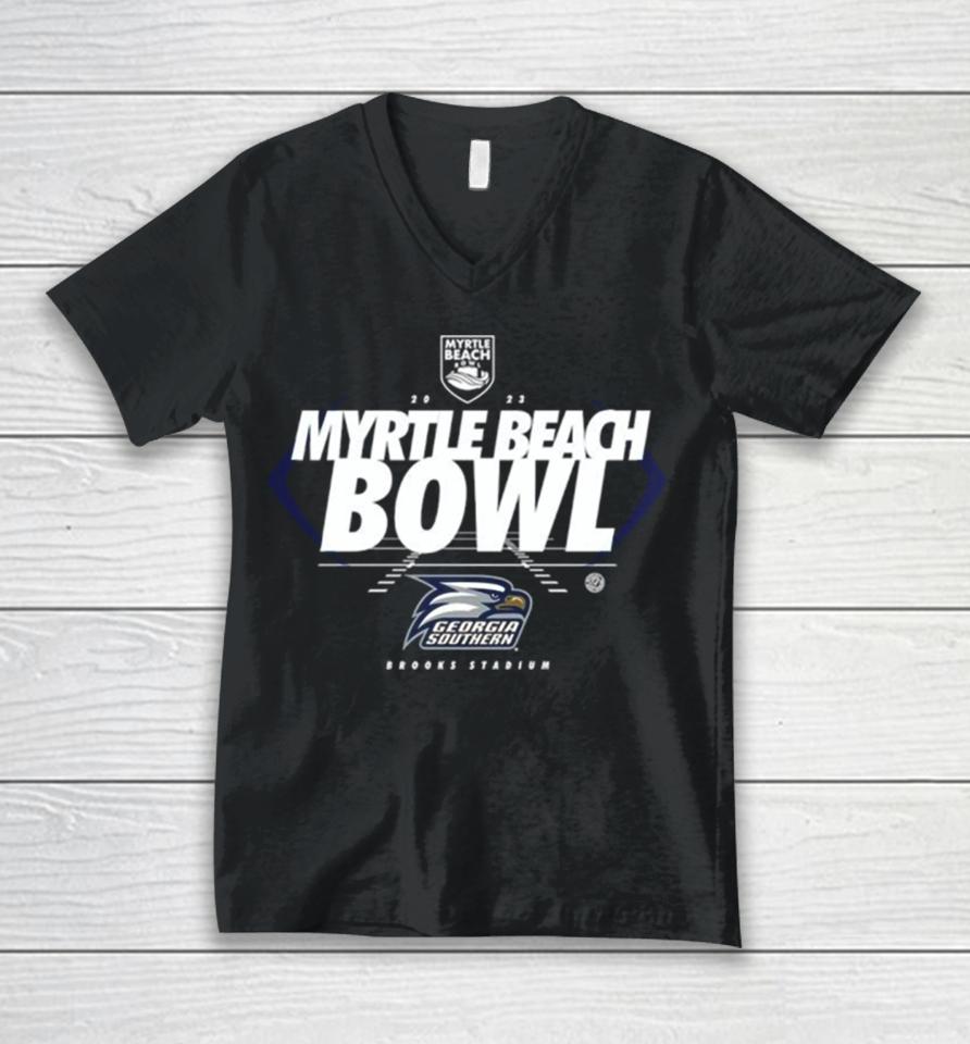 Georgia Southern Eagles 2023 Myrtle Beach Bowl Bound Unisex V-Neck T-Shirt