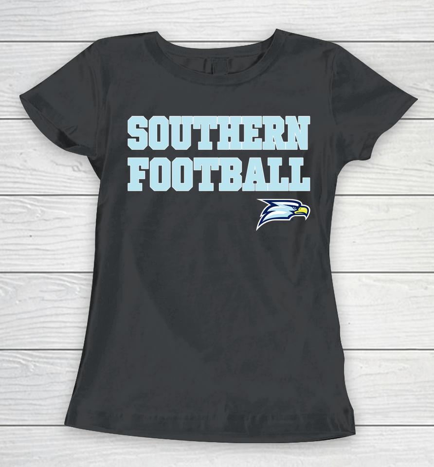Georgia Southern Eagles Straight Southern Football Women T-Shirt