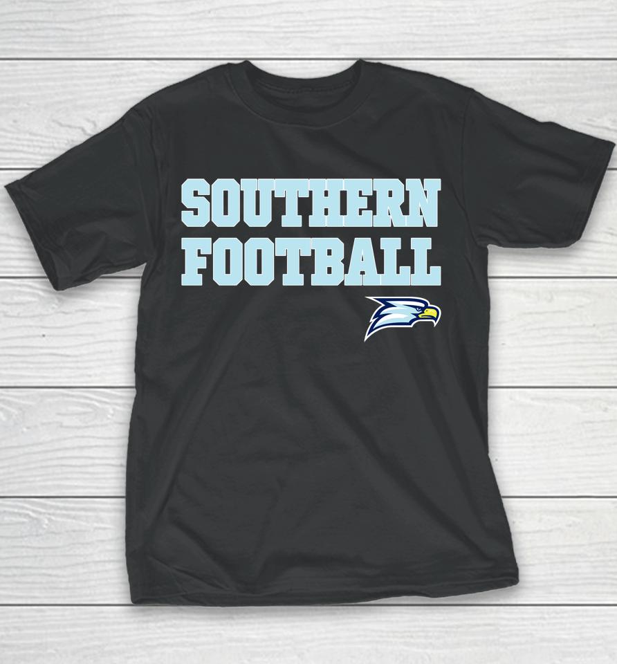 Georgia Southern Eagles Straight Southern Football Youth T-Shirt