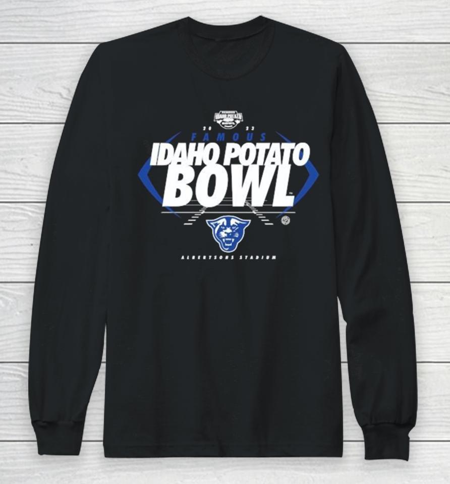 Georgia State Panthers 2023 Famous Idaho Potato Bowl Albertsons Stadium Long Sleeve T-Shirt