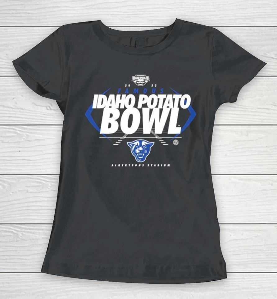 Georgia State Panthers 2023 Famous Idaho Potato Bowl Albertsons Stadium Women T-Shirt