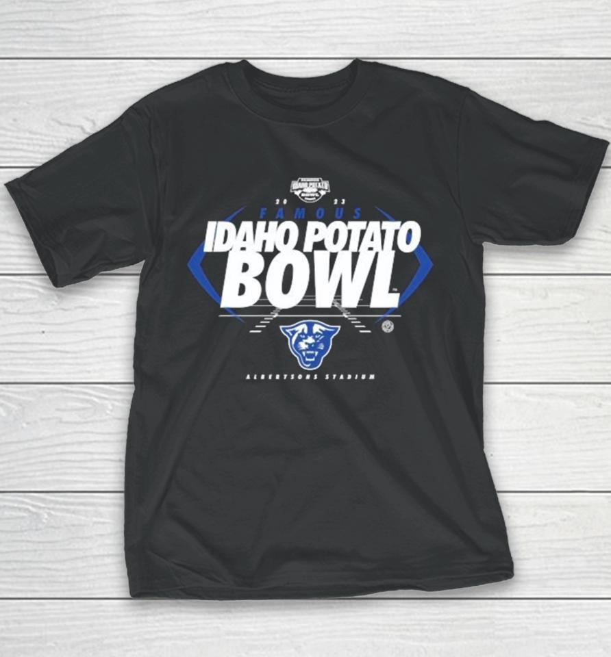 Georgia State Panthers 2023 Famous Idaho Potato Bowl Albertsons Stadium Youth T-Shirt