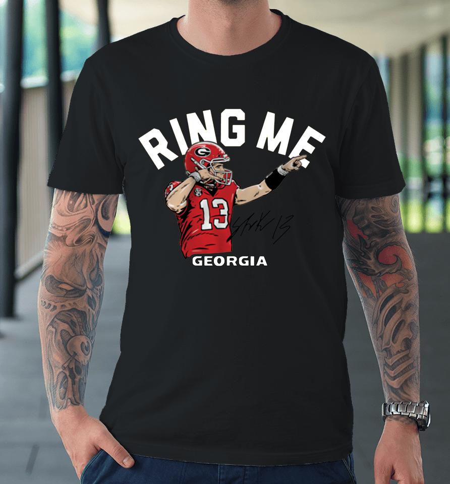Georgia's Stetson Bennett Iv Ring Me Premium T-Shirt