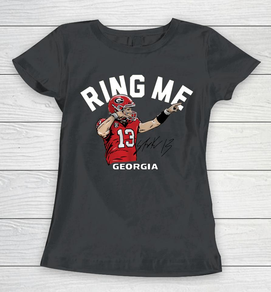 Georgia's Stetson Bennett Iv Ring Me Women T-Shirt