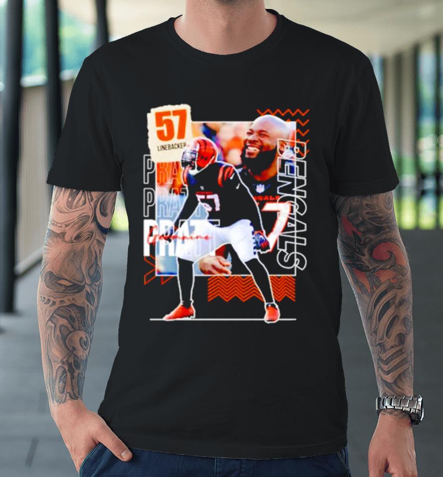 Germaine Pratt 57 Running Back Football Player Premium T-Shirt
