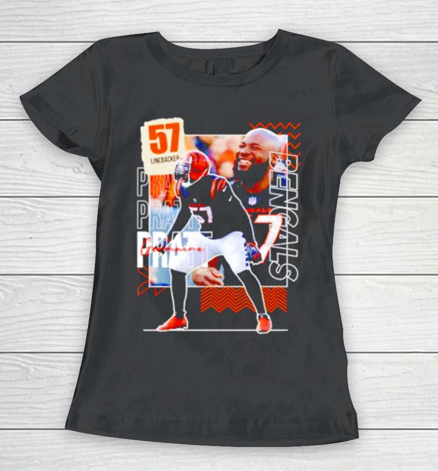 Germaine Pratt 57 Running Back Football Player Women T-Shirt