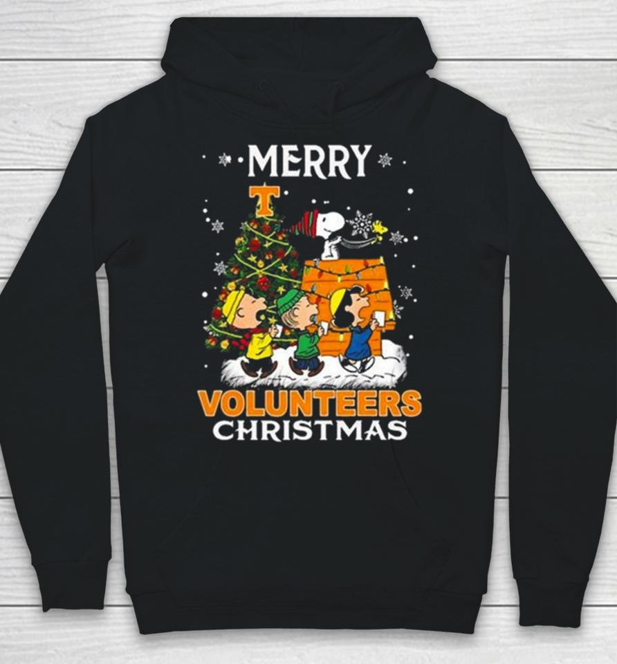 Get Now Tennessee Volunteers Snoopy And Friends Merry Christmas Hoodie