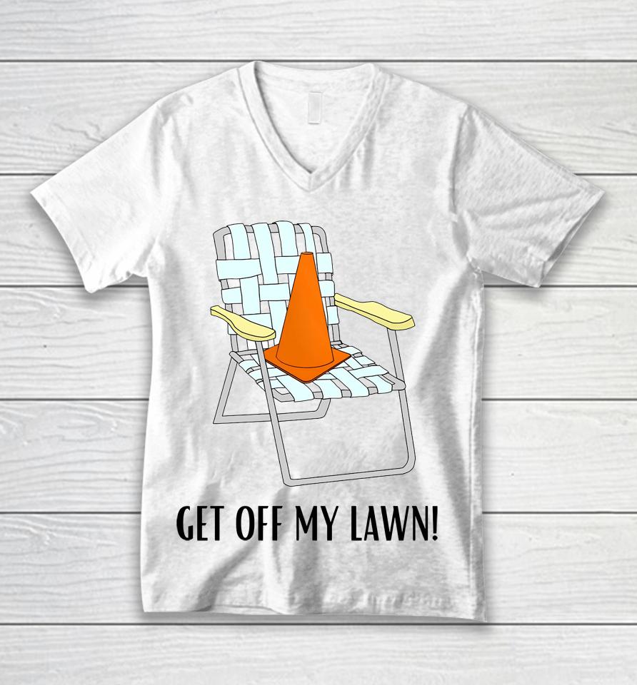 Get Off My Lawn Unisex V-Neck T-Shirt