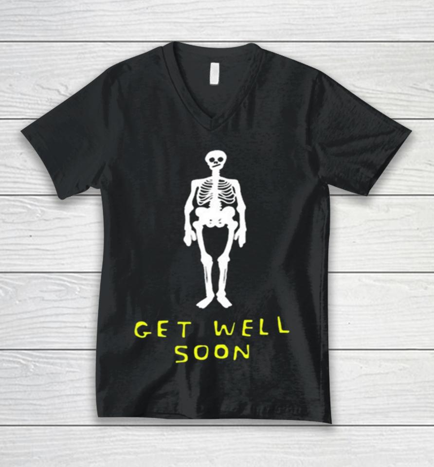 Get Well Soon Human Skeleton Unisex V-Neck T-Shirt