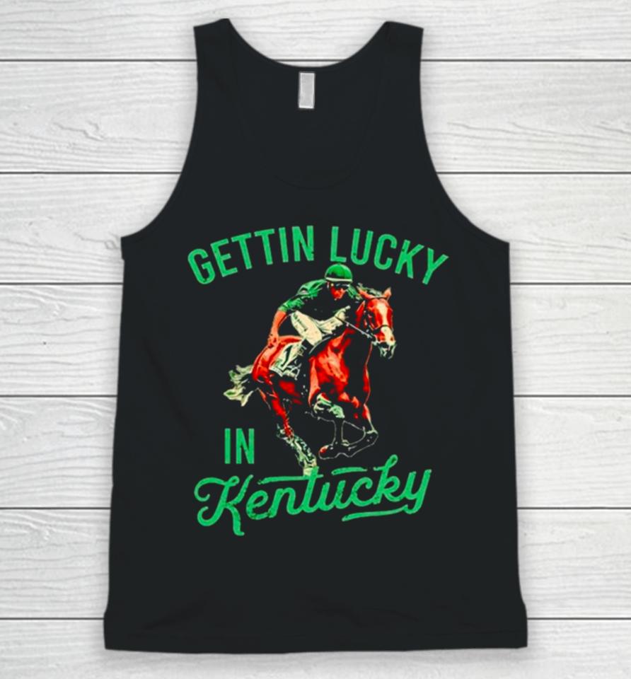 Getting Lucky In Kentucky Derby Horse Racing Unisex Tank Top