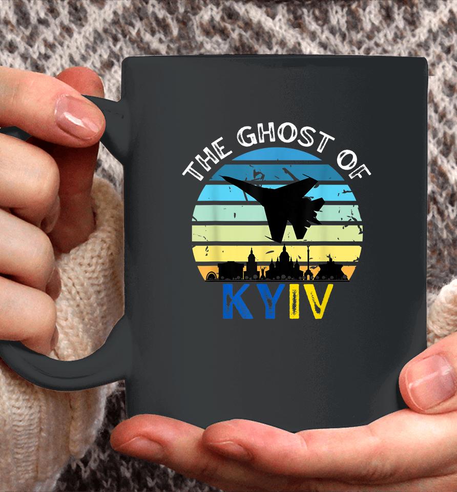 Ghost Of Kyiv Retro Coffee Mug