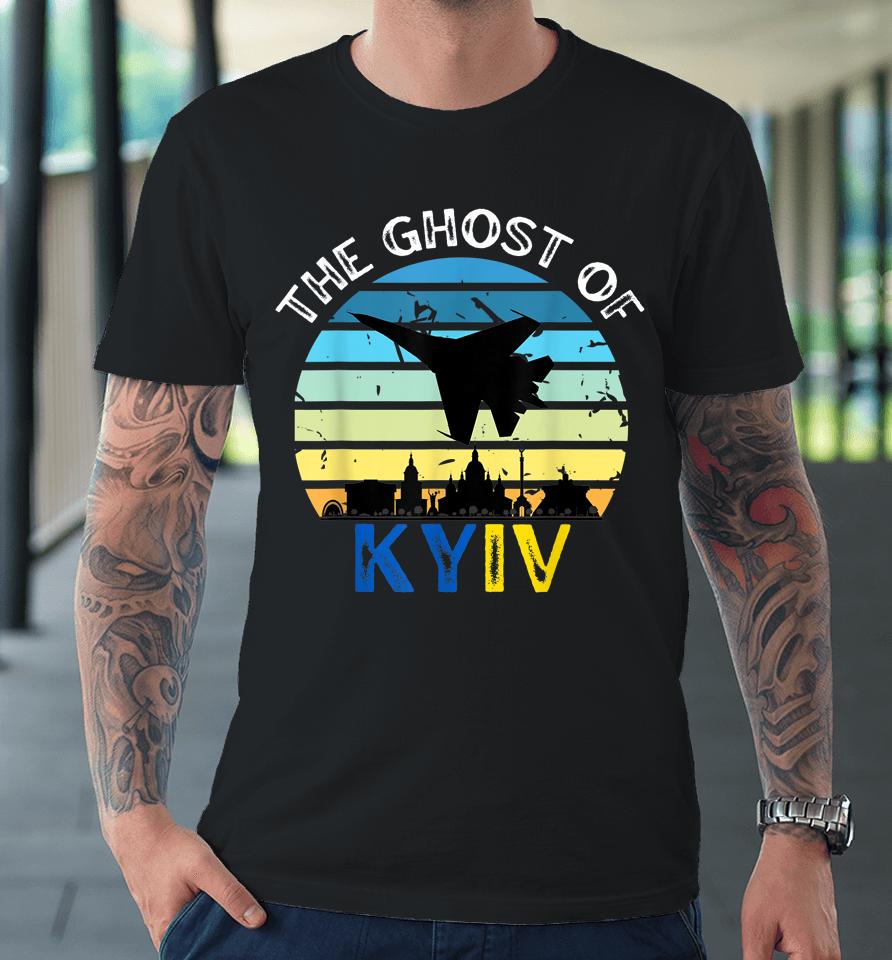 Ghost Of Kyiv Retro Premium T-Shirt