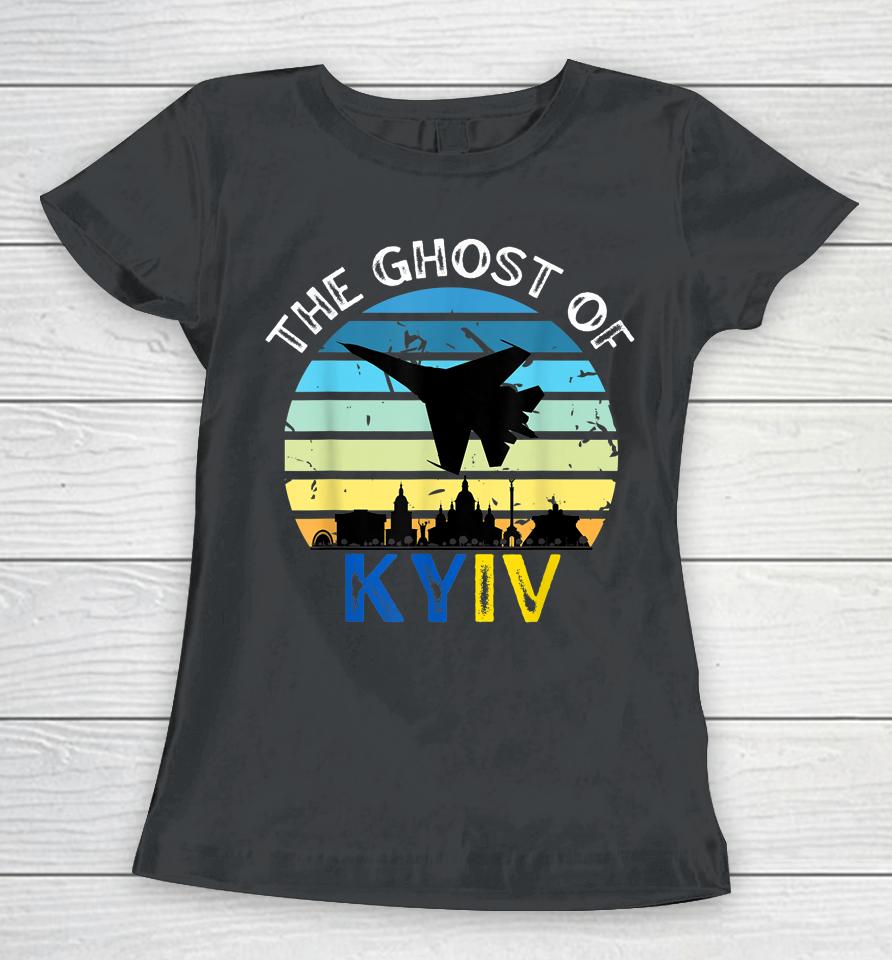 Ghost Of Kyiv Retro Women T-Shirt