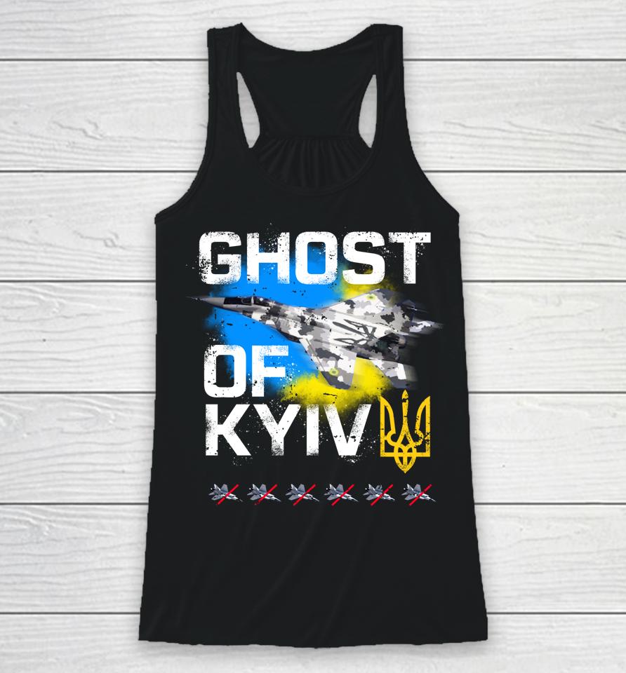 Ghost Of Kyiv Ukraine Fighter Jet Racerback Tank