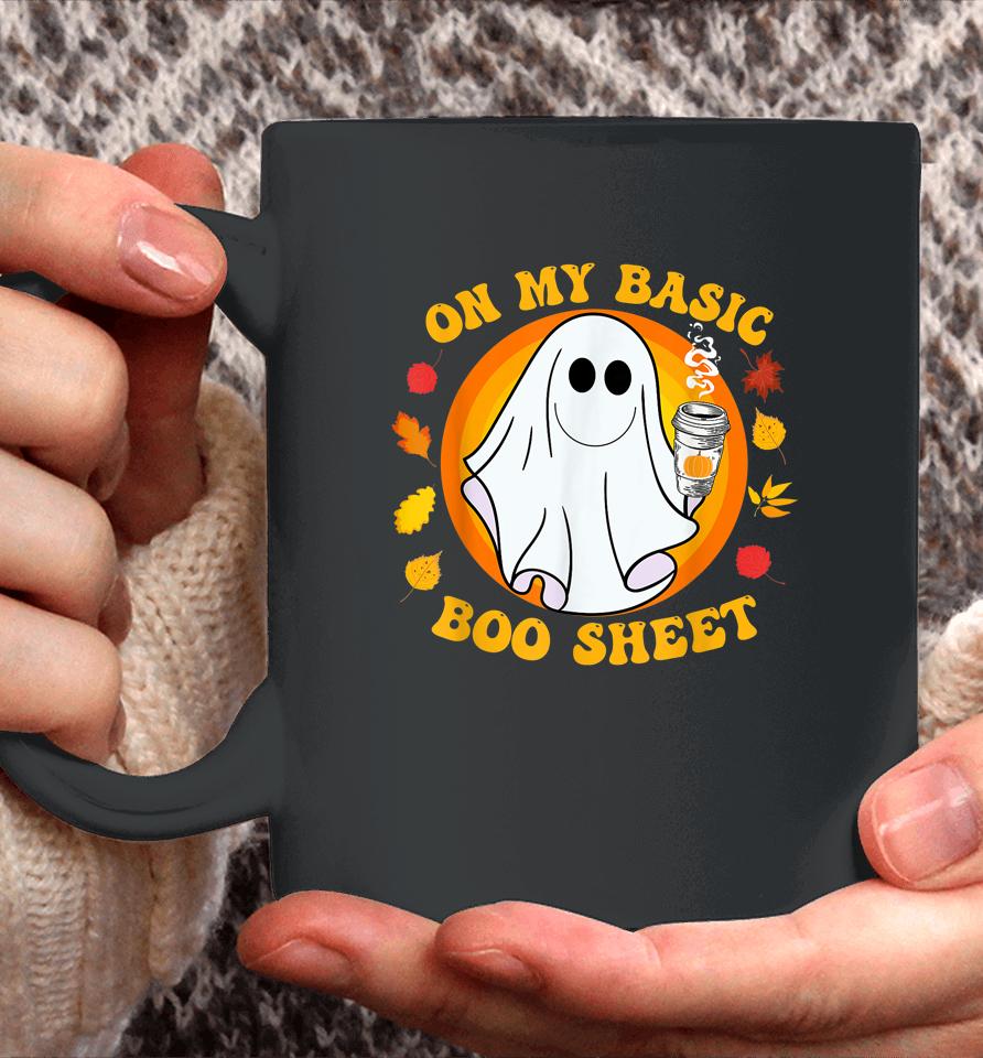 Ghost Pumpkin Spice Latte Fall Vibe Halloween Funny Basic Coffee Mug
