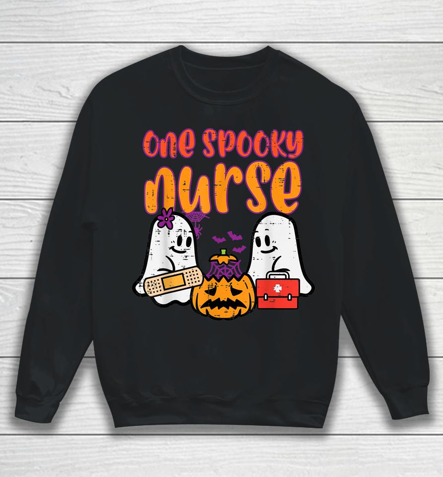 Ghosts One Spooky Nurse Halloween Sweatshirt