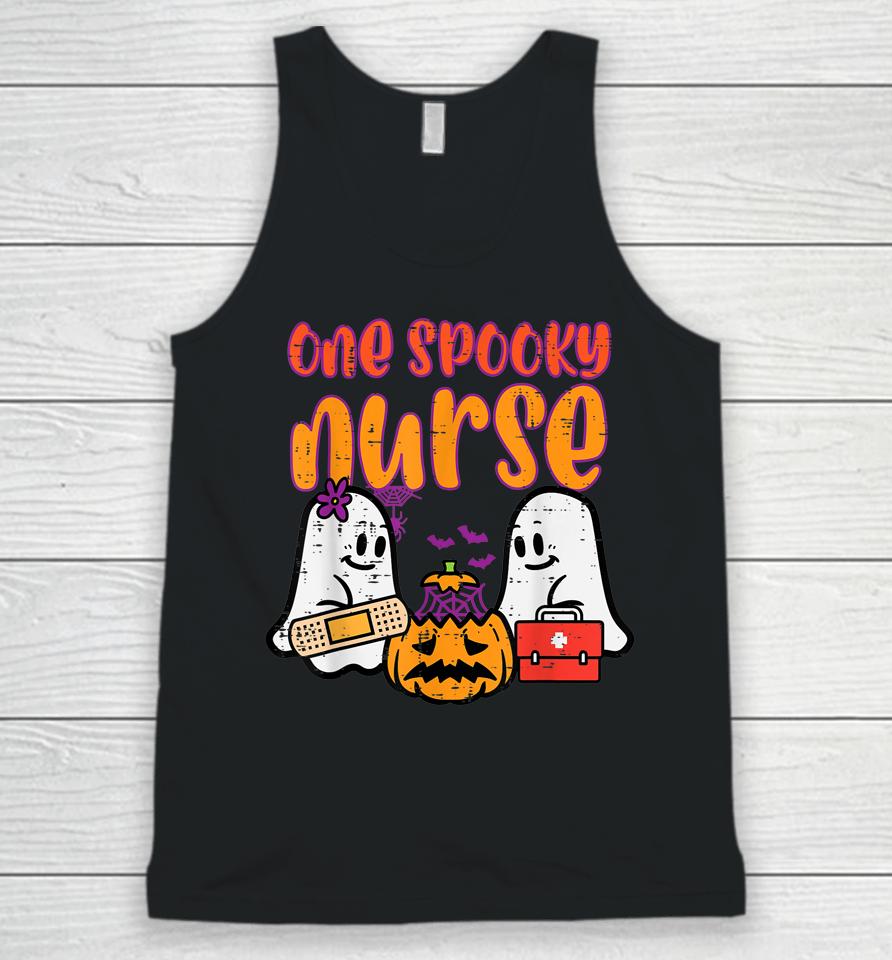Ghosts One Spooky Nurse Halloween Unisex Tank Top